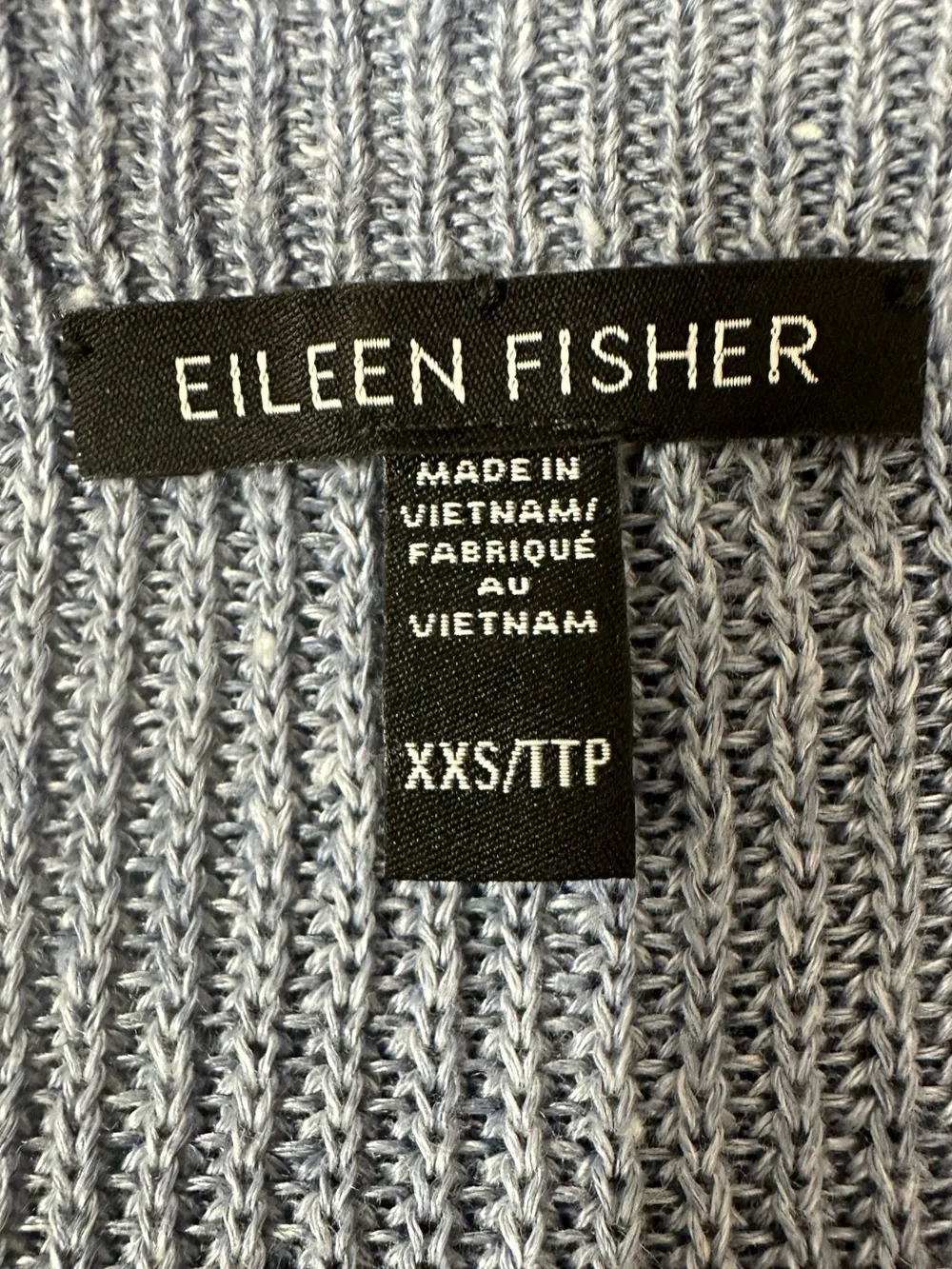 Eileen Fisher Women's 100% Organic Linen Knit Sleeveless Sweater Vest Tank XXS - Picture 5 of 6